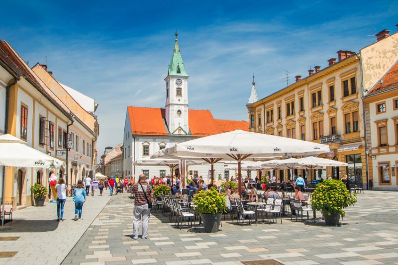 Varazdin Croatia and city, popular tourist place