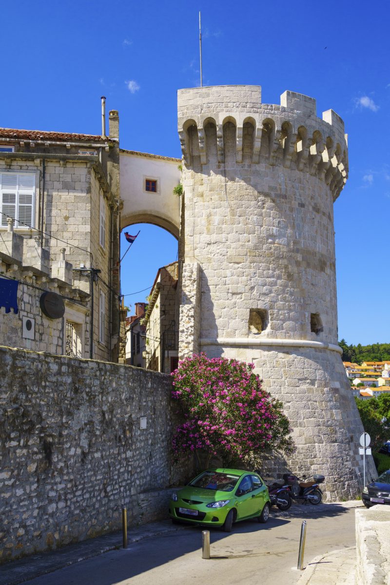 The Zakerjan tower, Korcula, Croatia