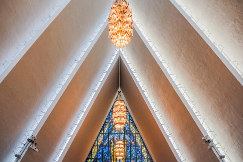 Ceiling inside Arctic Cathedral