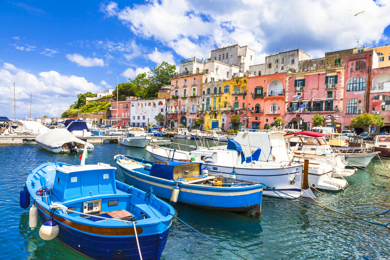 Beautiful Procida Island,Campania,Italy.