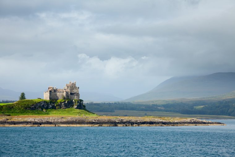 Duart Castle on the Isle of Mull in Scotland