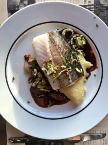 Main course on MS Kong Harald