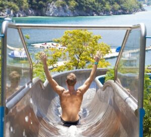 Slide on Royal Caribbean's private island, Labadee