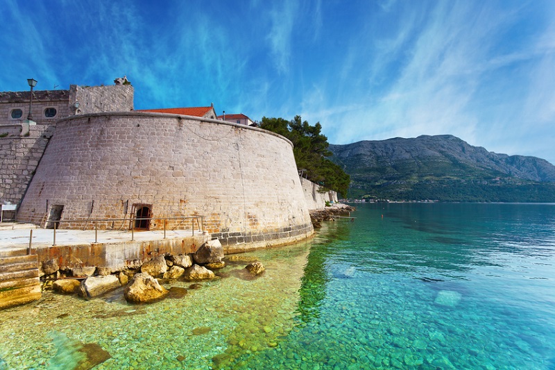 fortress in Korcula, Croatia