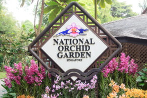 Singapore national orchid garden sign