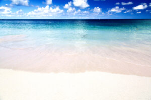 Long Bay view in a sunny day - Antigua