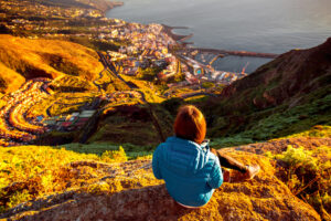 Santa Cruz city on La Palma island in the morning