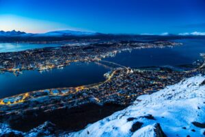 Panoramic view of Tromso, Norway